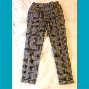 Forever 21 Plaid Cuffed Pants Small